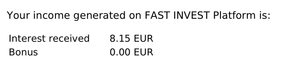 FastInvest Income Statement PDF